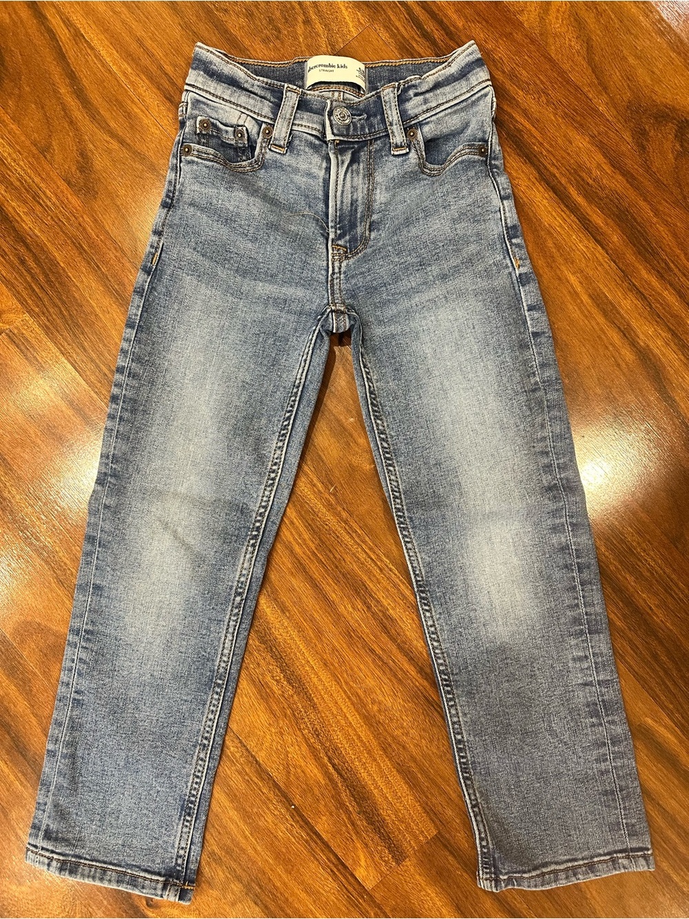 abercrombie kids Light Blue Straight Jeans 5/6 Long